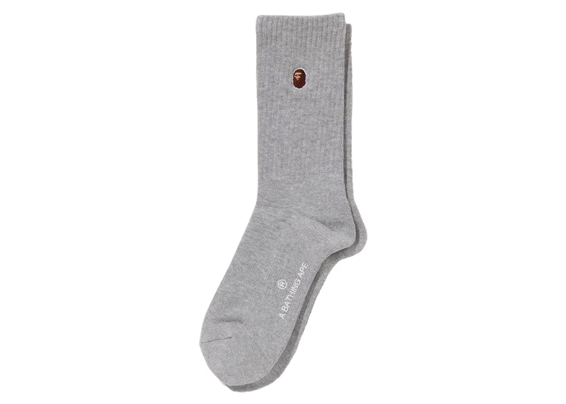 BAPE One Point Socks Grey