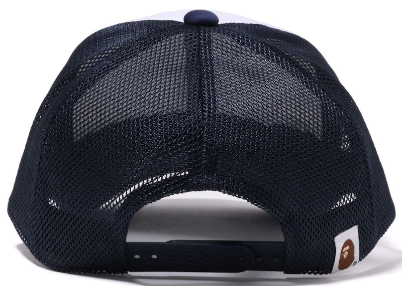 BAPE College Mesh Cap Navy