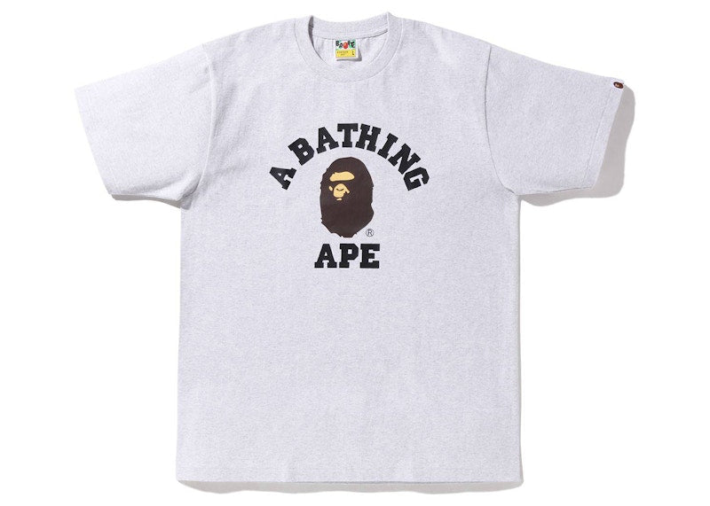 BAPE Online Exclusive College Tee Grey