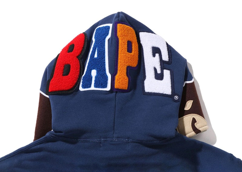 BAPE Overdye 2nd Ape Full Zip Hoodie Navy
