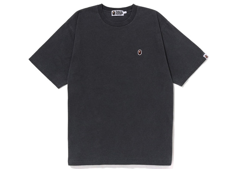 BAPE Overdye Ape Head One Point Relaxed Fit Tee Black