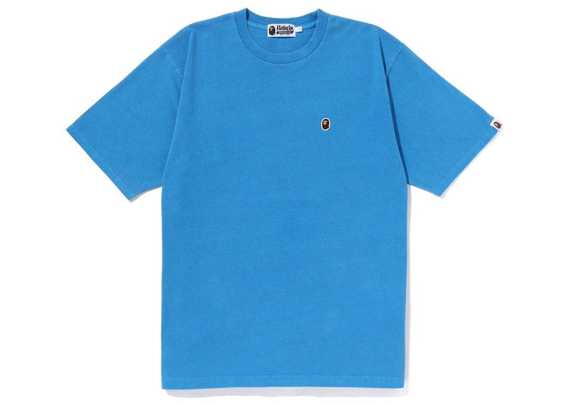 BAPE Overdye Ape Head One Point Relaxed Fit Tee Blue