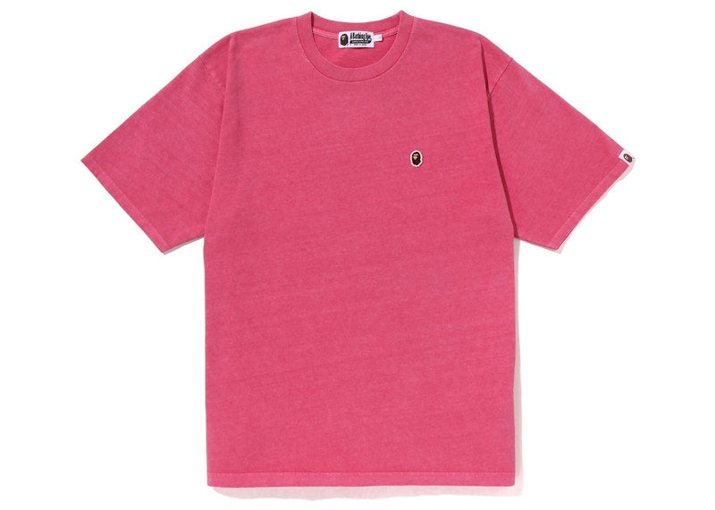 BAPE Overdye Ape Head One Point Relaxed Fit Tee Pink