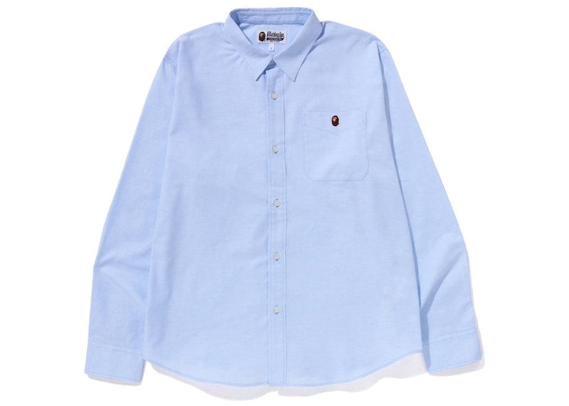 BAPE Oxford Relaxed Fit Shirt (SS23) Sax