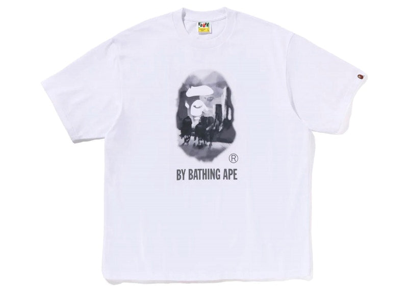BAPE Painting By Bathing Ape Relaxed Fit Tee White