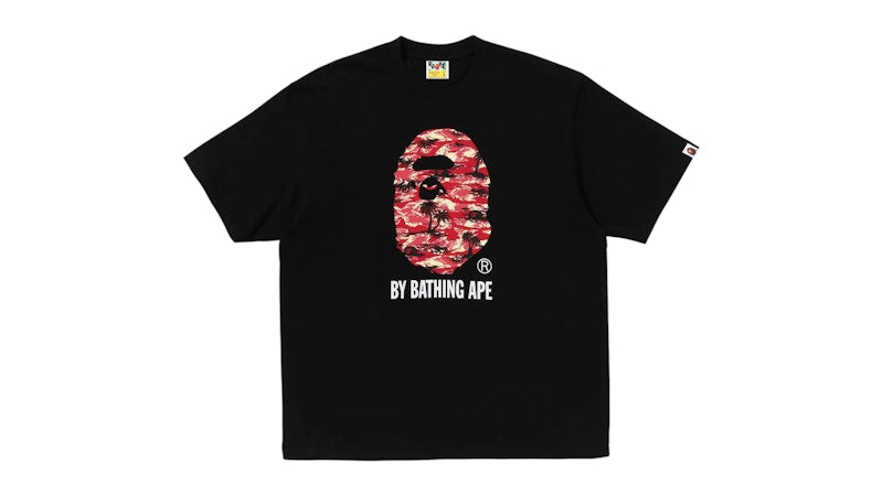 BAPE Palm Tree Camo By Bathing Ape Relaxed Fit Tee Black