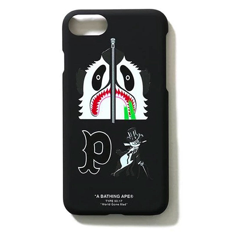 BAPE Panda Iphone 8 Plus Case Black