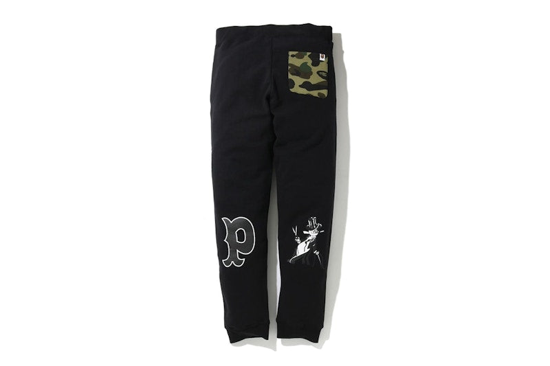 BAPE Panda Slim Sweatpants Black