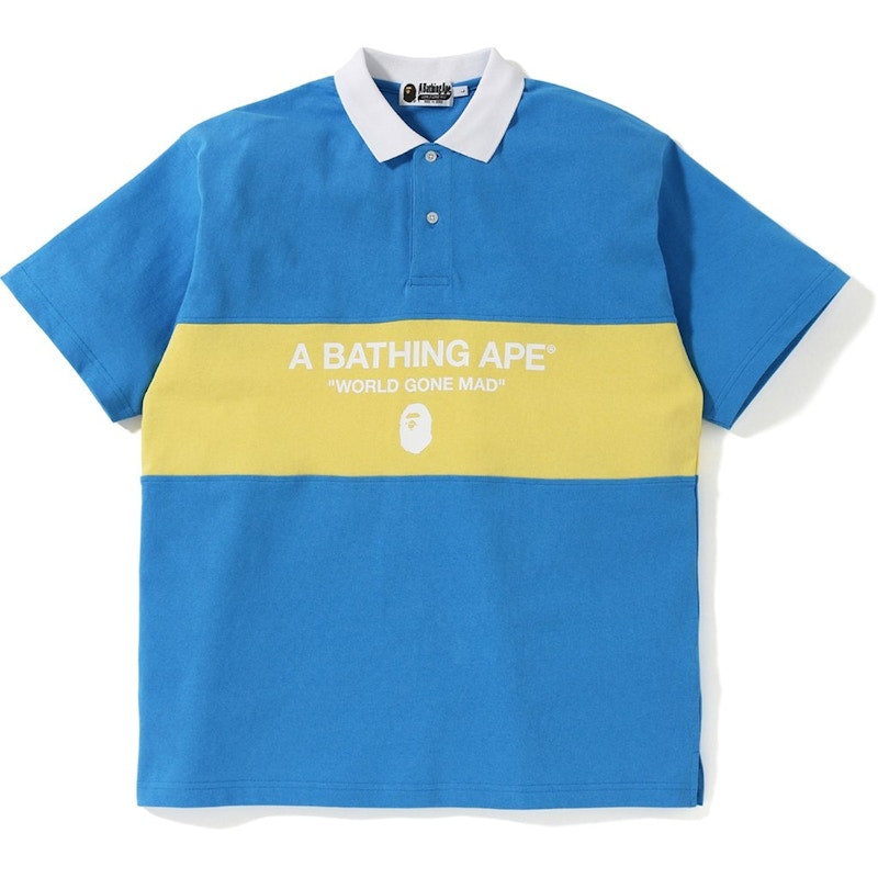 BAPE Pastel Color Relaxed Polo Blue