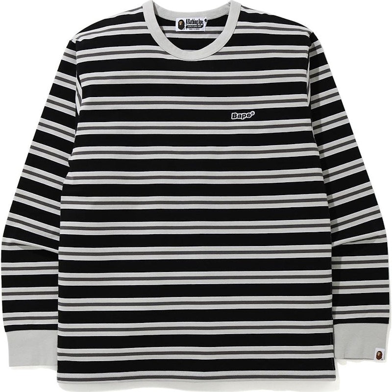 BAPE Patched Hoop L/S Tee Black