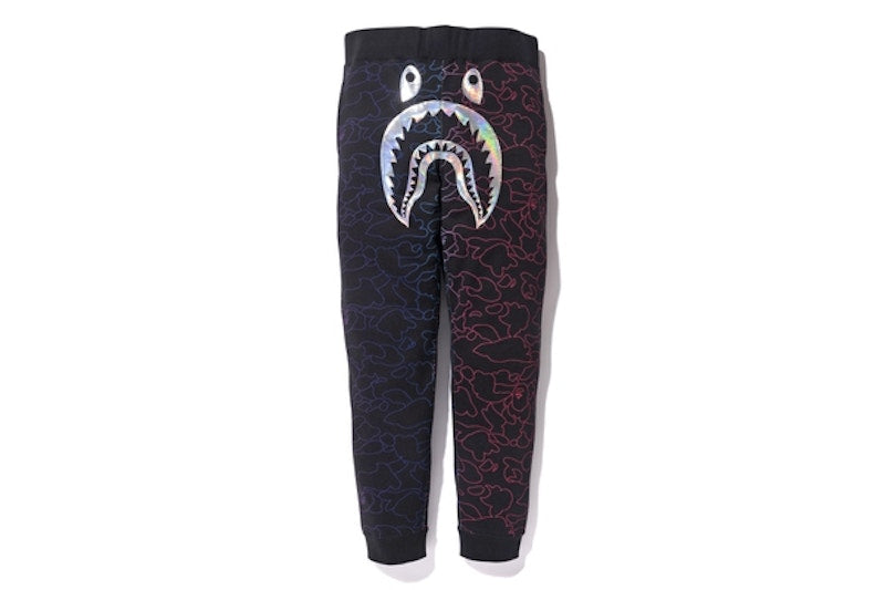BAPE Pencil Camo Shark Slim Sweatpants Black