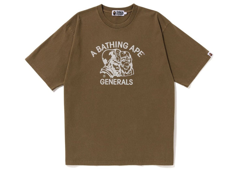 BAPE Pigment Dyed General Bape Relaxed Fit Tee Beige