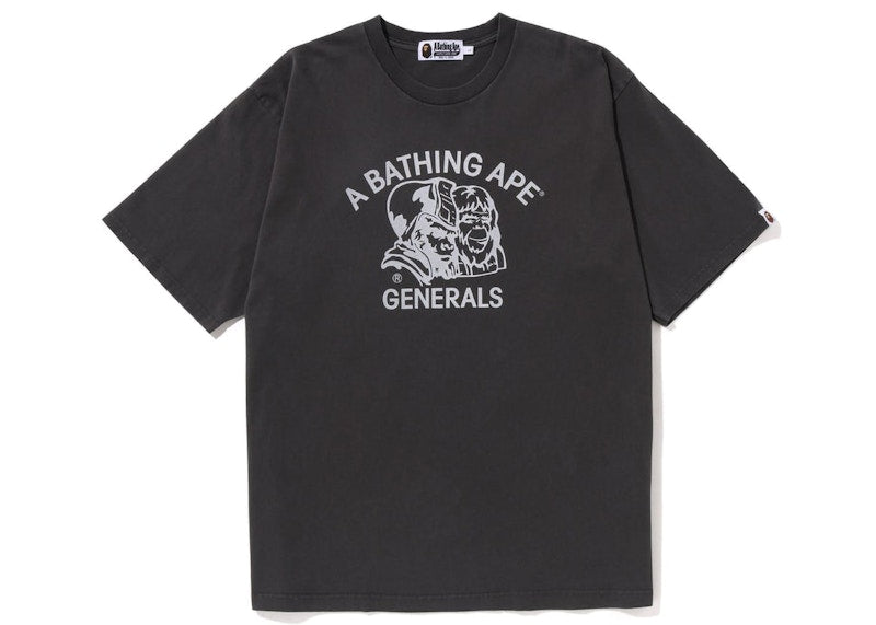 BAPE Pigment Dyed General Bape Relaxed Fit Tee Black