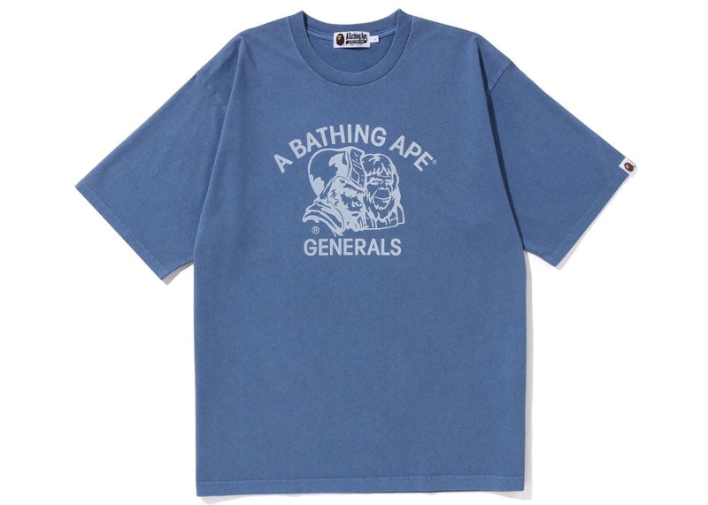 BAPE Pigment Dyed General Bape Relaxed Fit Tee Navy