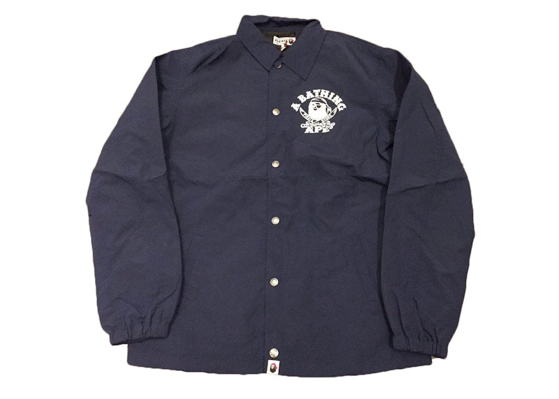 BAPE Pirate Store Coaches Jacket Navy