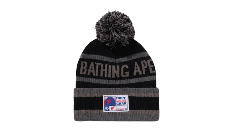 BAPE Pom Pom Beanie Black
