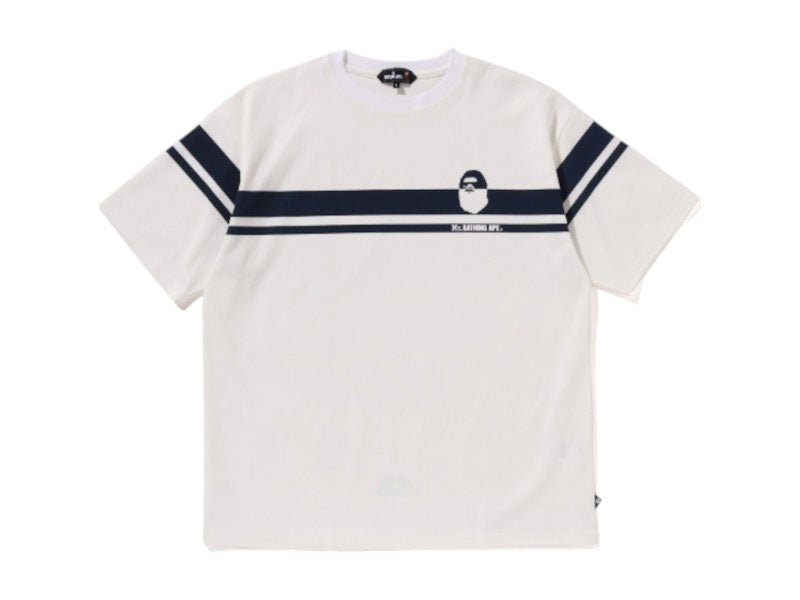 BAPE Print IV Tee White Navy
