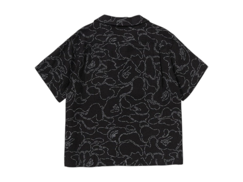 BAPE Printed Casual S/S Shirt Black