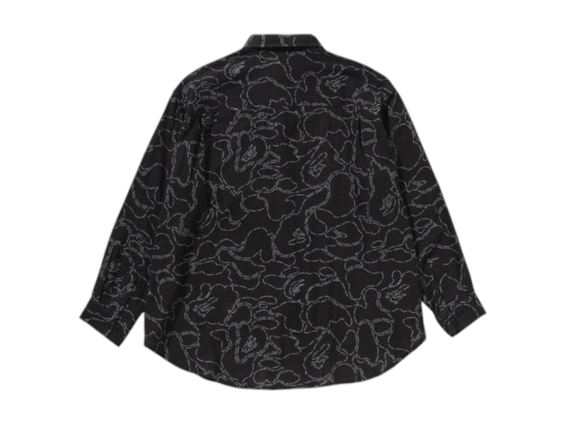 BAPE Printed Casual Shirt Black