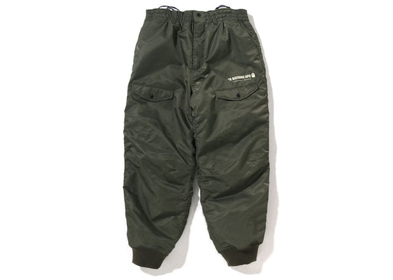BAPE Puffy Flight Pants Olive Drab