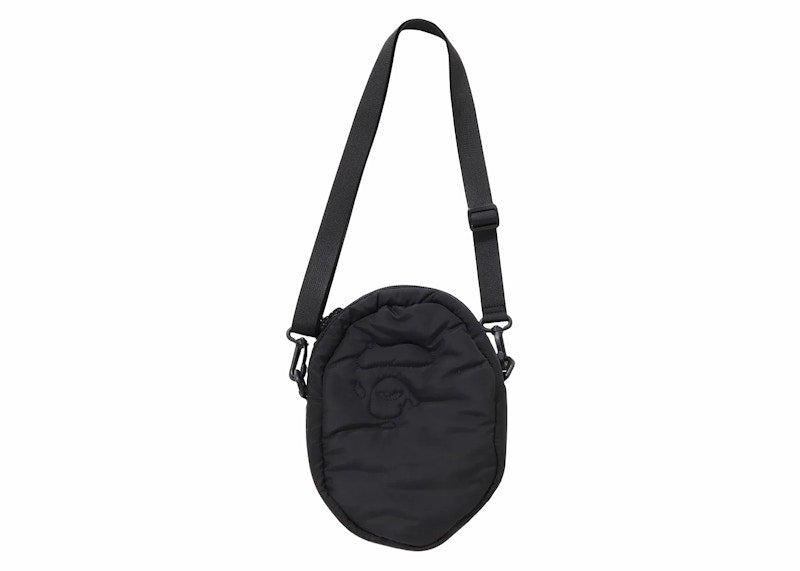 BAPE Quilting Ape Head Shoulder Bag Black