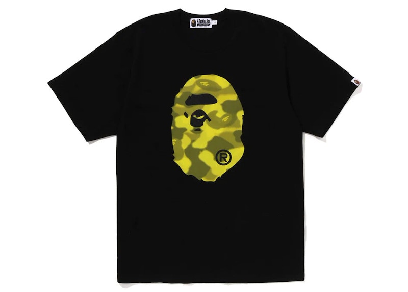 BAPE Radiation Camo Big Ape Head Tee Black
