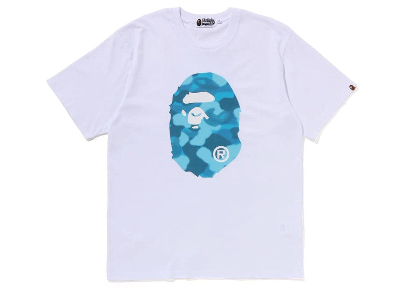 BAPE Radiation Camo Big Ape Head Tee White