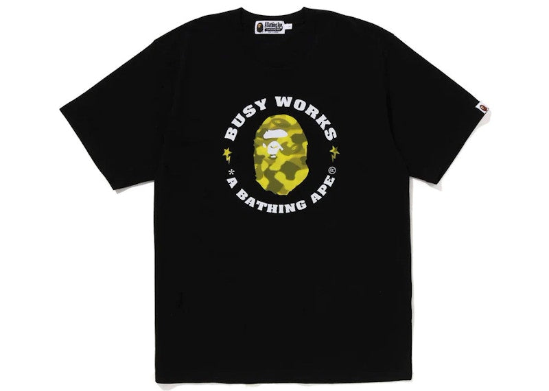 BAPE Radiation Camo Busy Works Tee Black