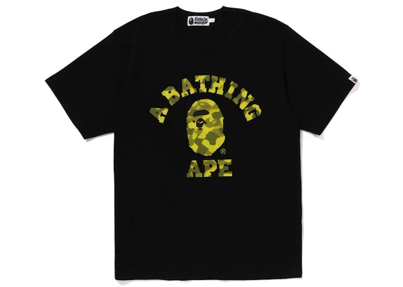 BAPE Radiation Camo College Tee Black