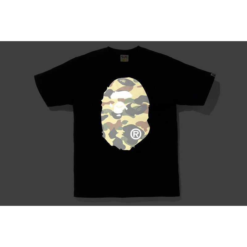 BAPE Reflector 1st Camo Big Ape Head Tee Black/Green