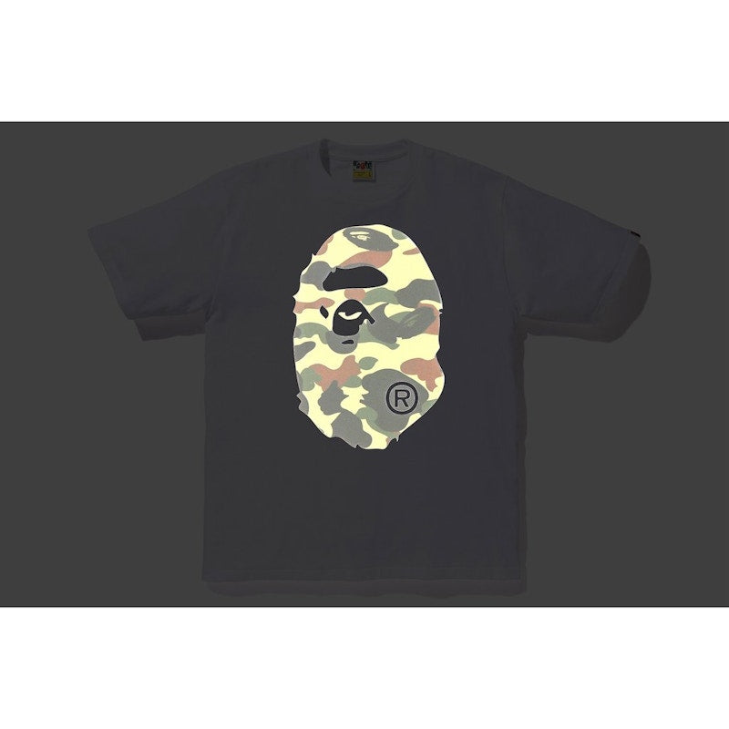 BAPE Reflector 1st Camo Big Ape Head Tee White/Yellow