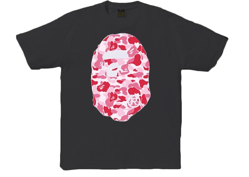 BAPE Reflector ABC Big Ape Head Tee White/Pink