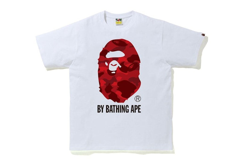 BAPE Reflector Color Camo By Bathing Tee White/Red