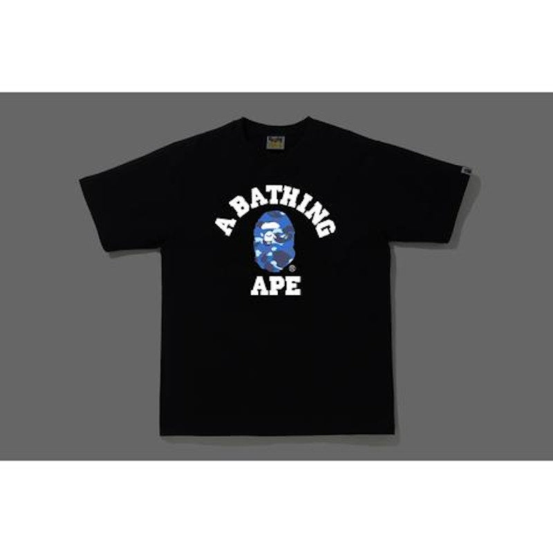 BAPE Reflector Color Camo College T-shirt Black/Navy