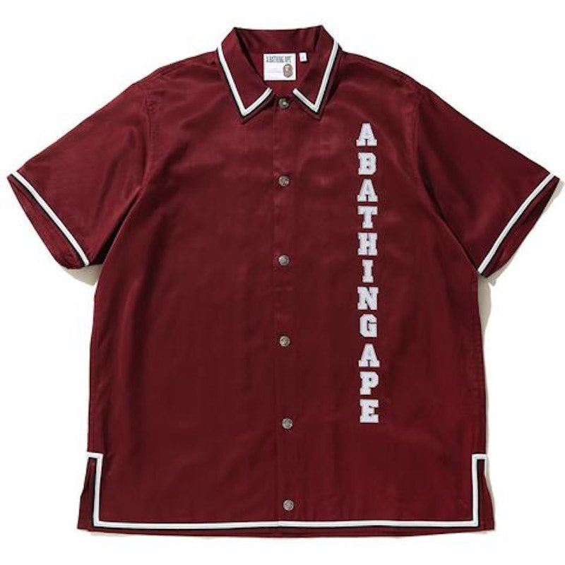 BAPE Relaxed Classic Disco S/S Shirt Burgundy