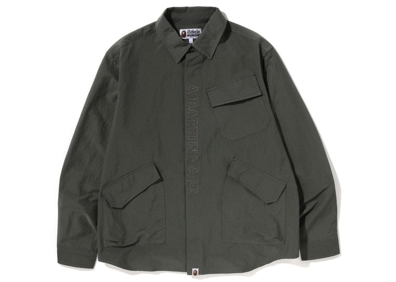 BAPE Relaxed Fit Army Shirt Olive Drab