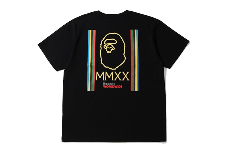 BAPE Relaxed Line Tee Black