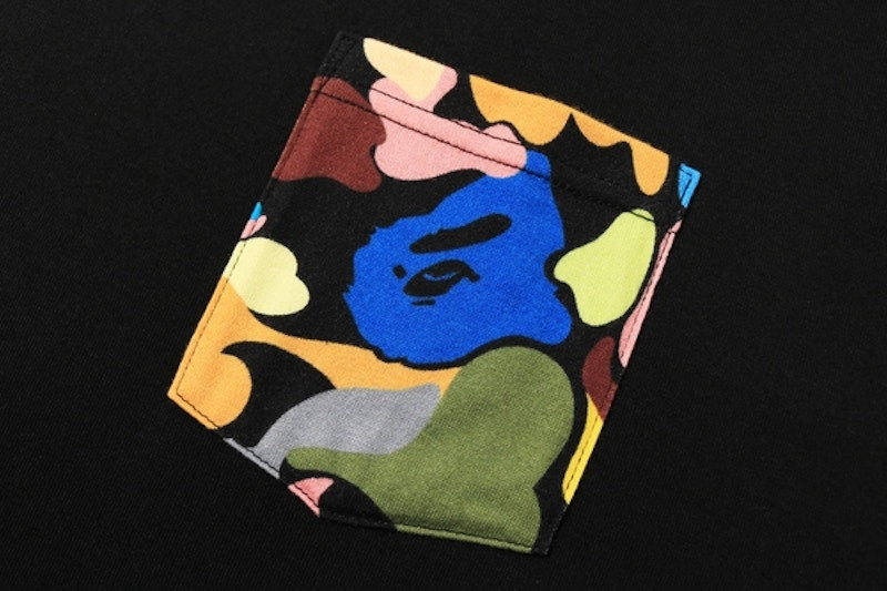 BAPE Relaxed Multi Camo Pocket Tee Black