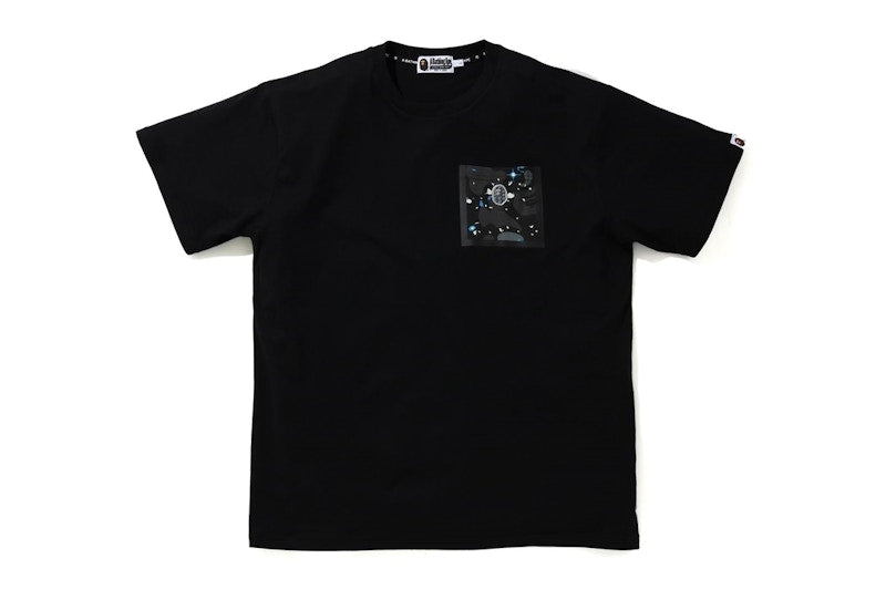 BAPE Relaxed Space Camo Pocket Tee Black