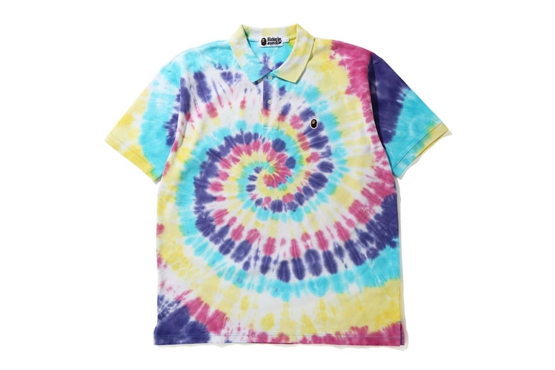 BAPE Relaxed Tie Dye Polo Multi
