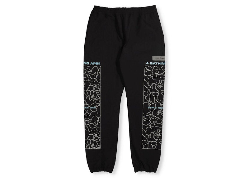 BAPE Rip Stop Track Pants Black