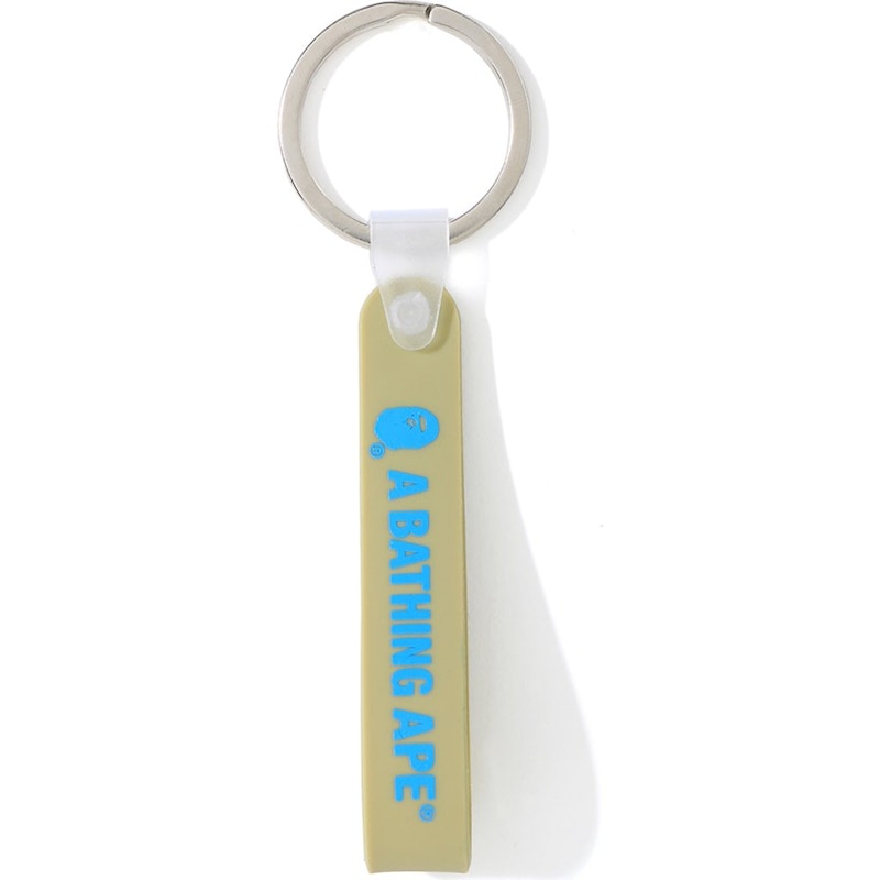 BAPE Rubber Loop Keychain Beige