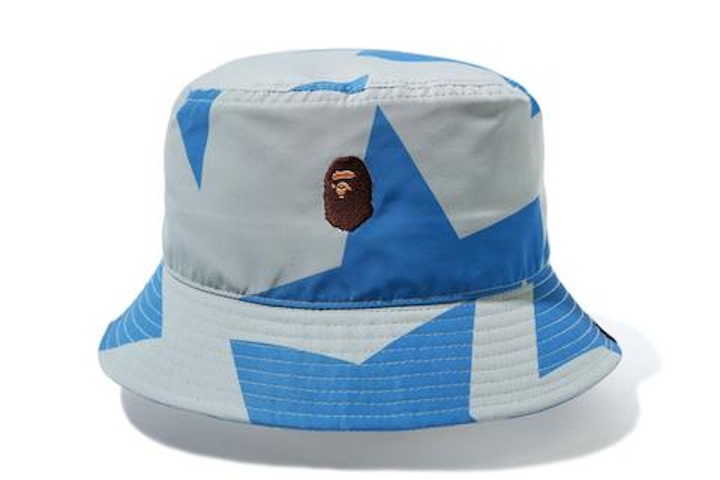 BAPE STA Pattern Bucket Hat Gray