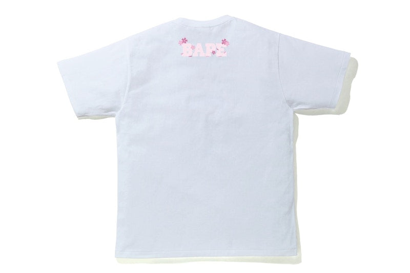 BAPE Sakura Photo Ape Head Tee White