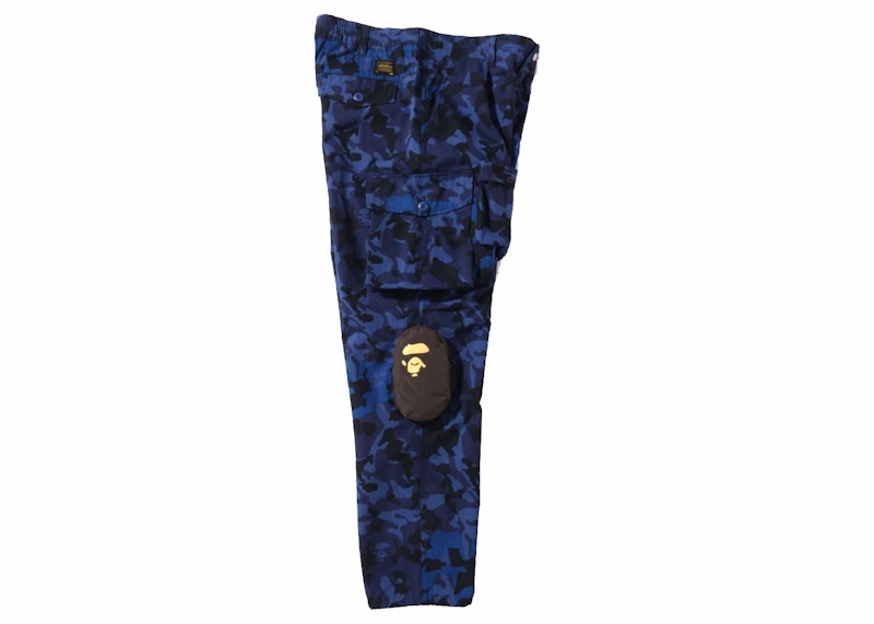 BAPE Sand Camo Multi Pocket Wide Fit Pants Navy