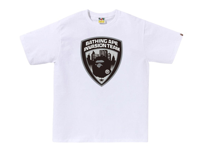 BAPE Security Emblem Tee White