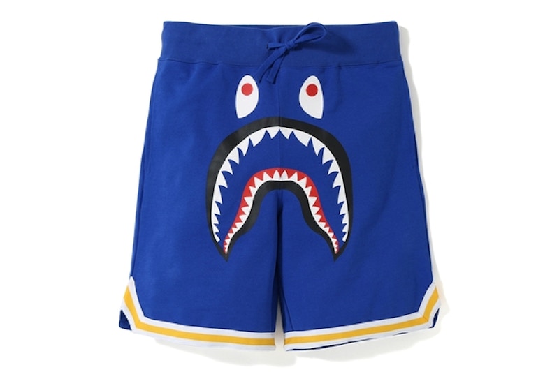 BAPE Shark Basketball Sweat Shorts Blue