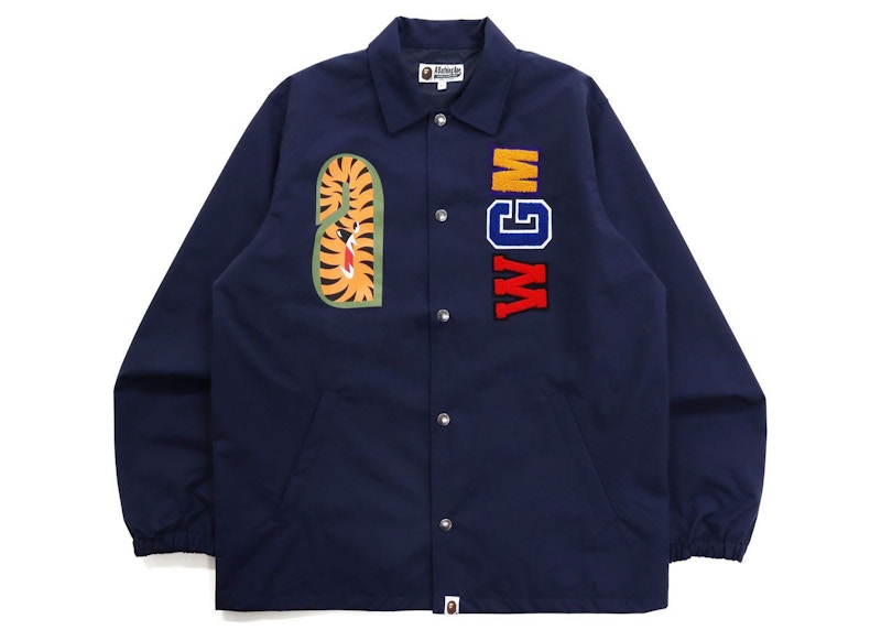 BAPE Shark Coach Jacket Navy