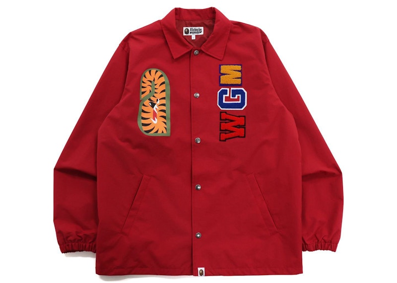 BAPE Shark Coach Jacket Red