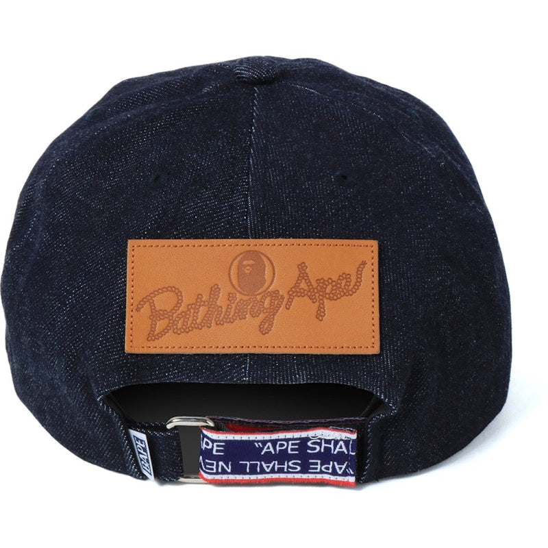 BAPE Shark Denim Panel Cap Indigo